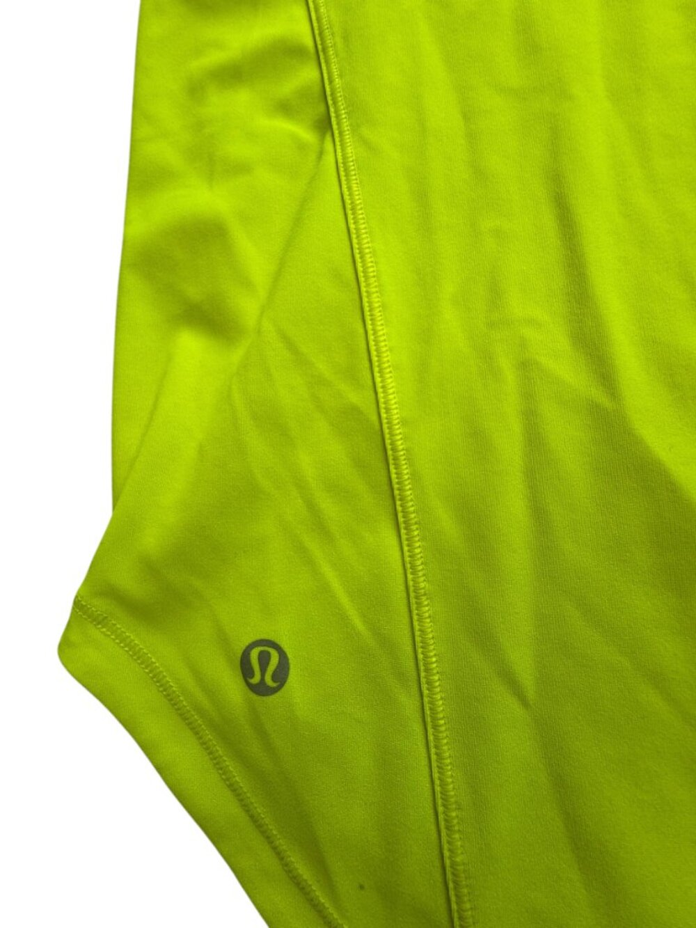 LULULEMON Neon Yellow.  Tank Top Sleeveless. Size Women's 12 Bright